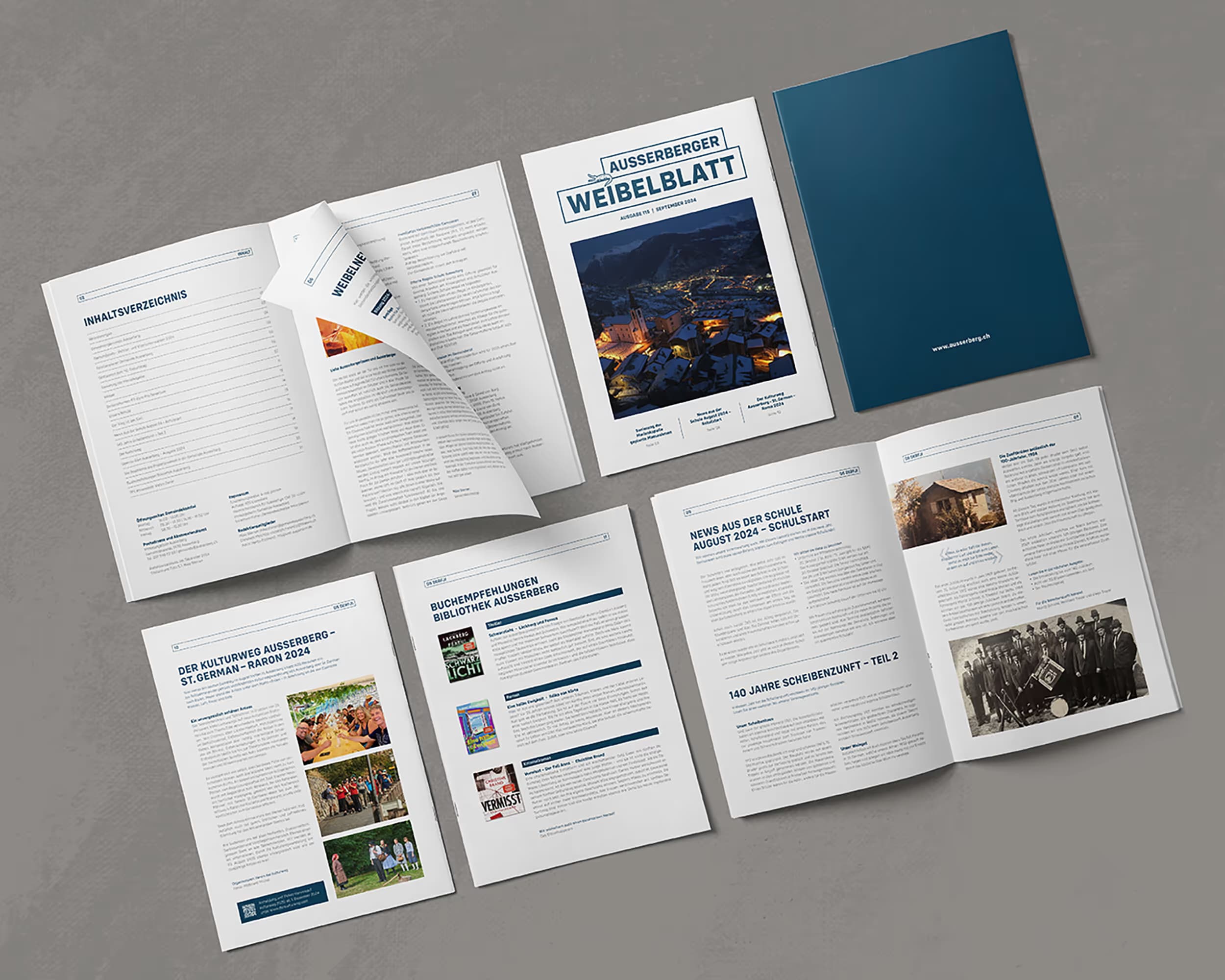 Gemeinde Ausserberg – Markenauftritt, Website & Kampagne Block 2