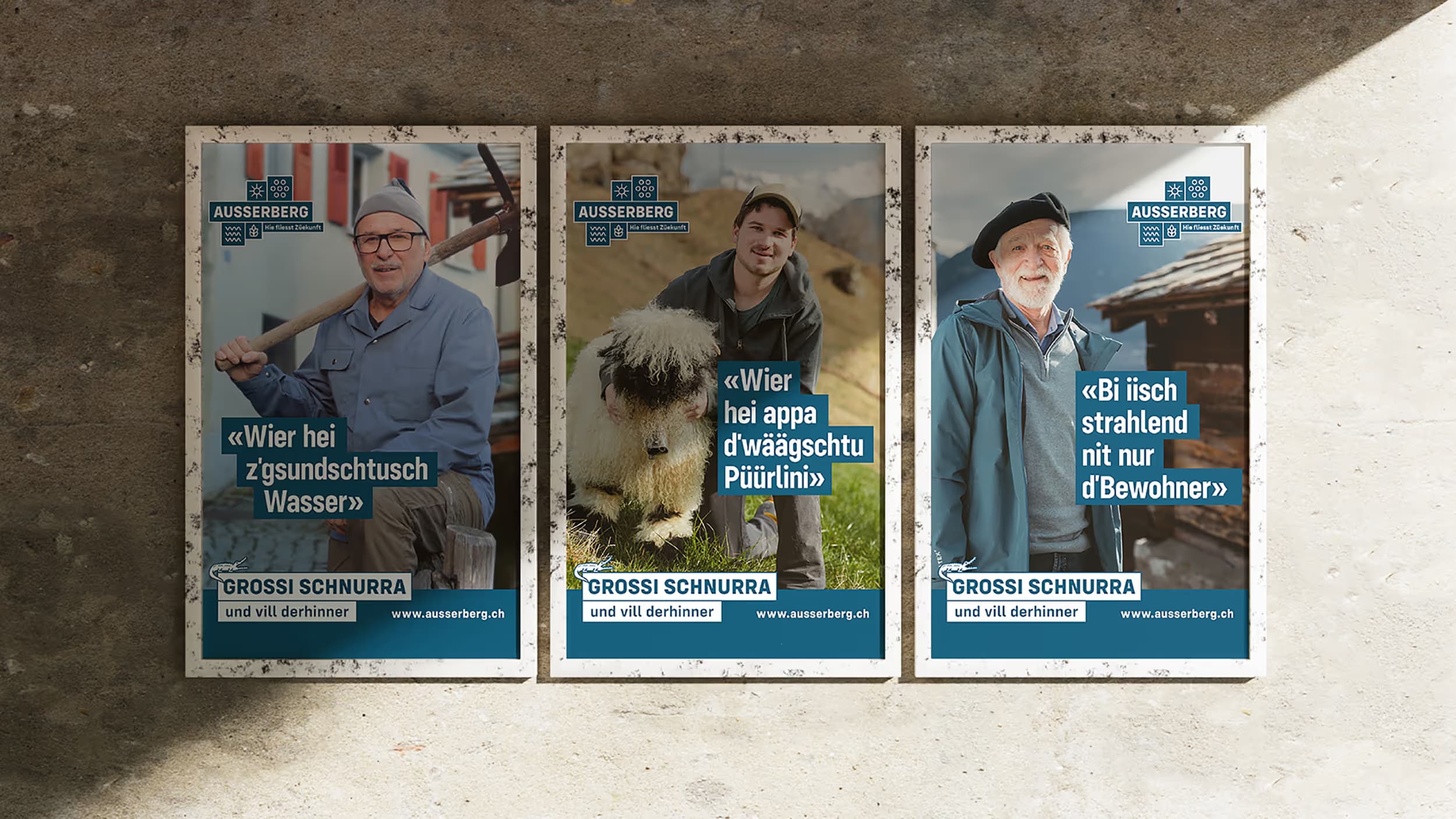 Gemeinde Ausserberg – Markenauftritt, Website & Kampagne Block 4