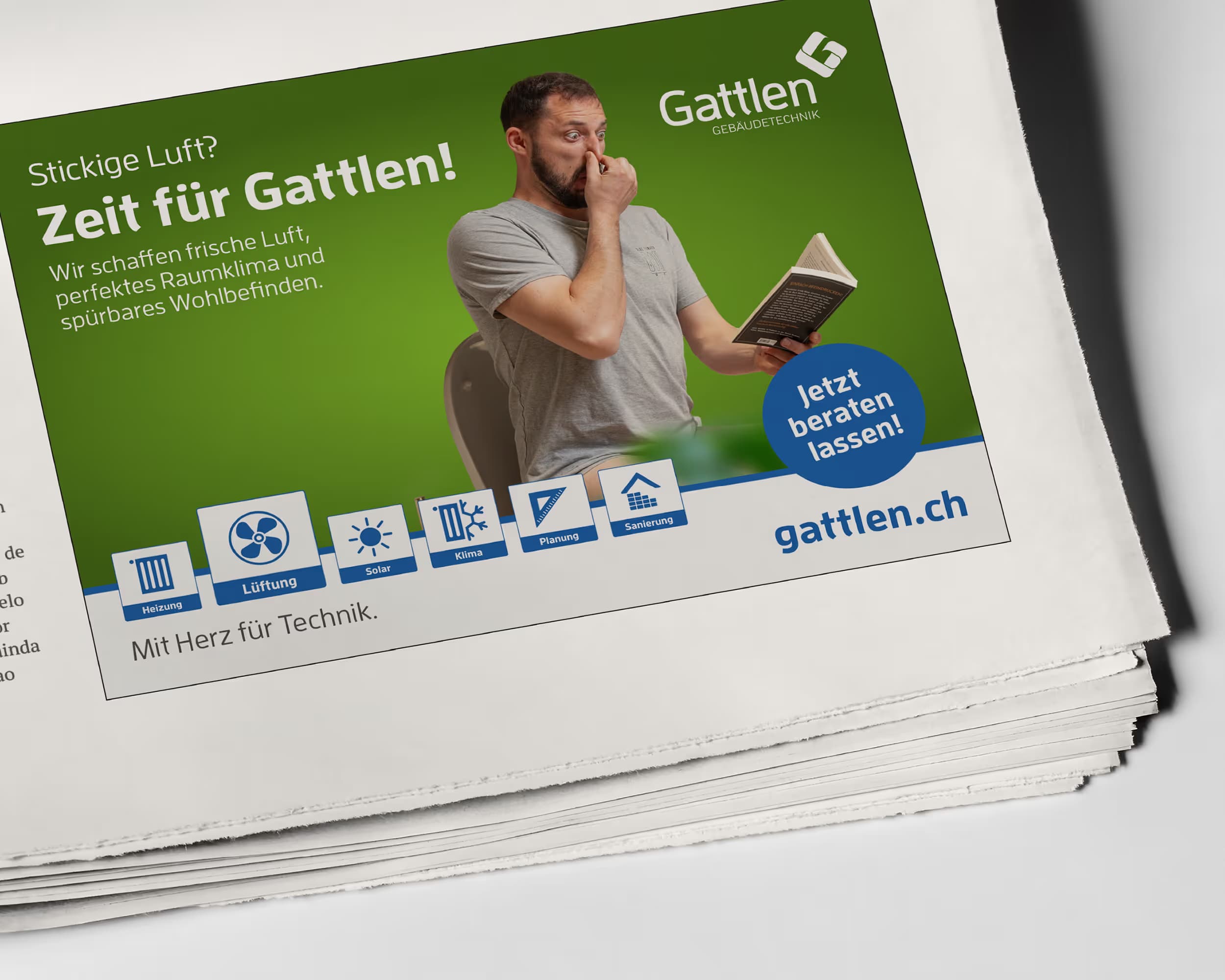 Gattlen Gebäudetechnik – Markenentwicklung, Website & Kommunikation Block 1