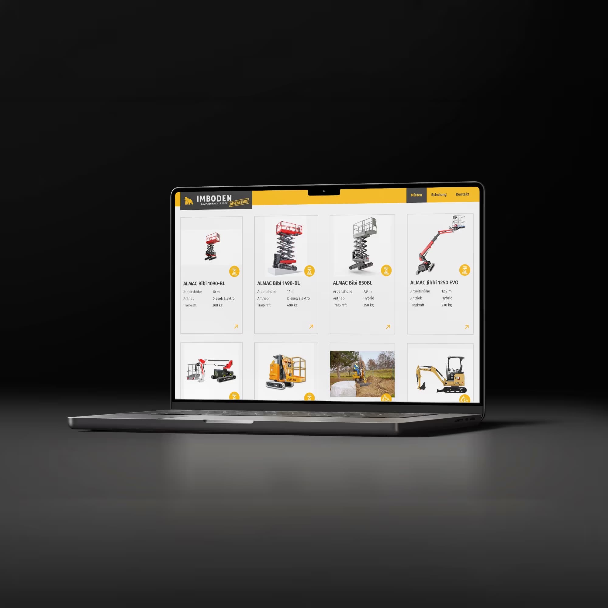 Imboden Baumaschinen AG – Branding, Website & Kampagnen Block 5